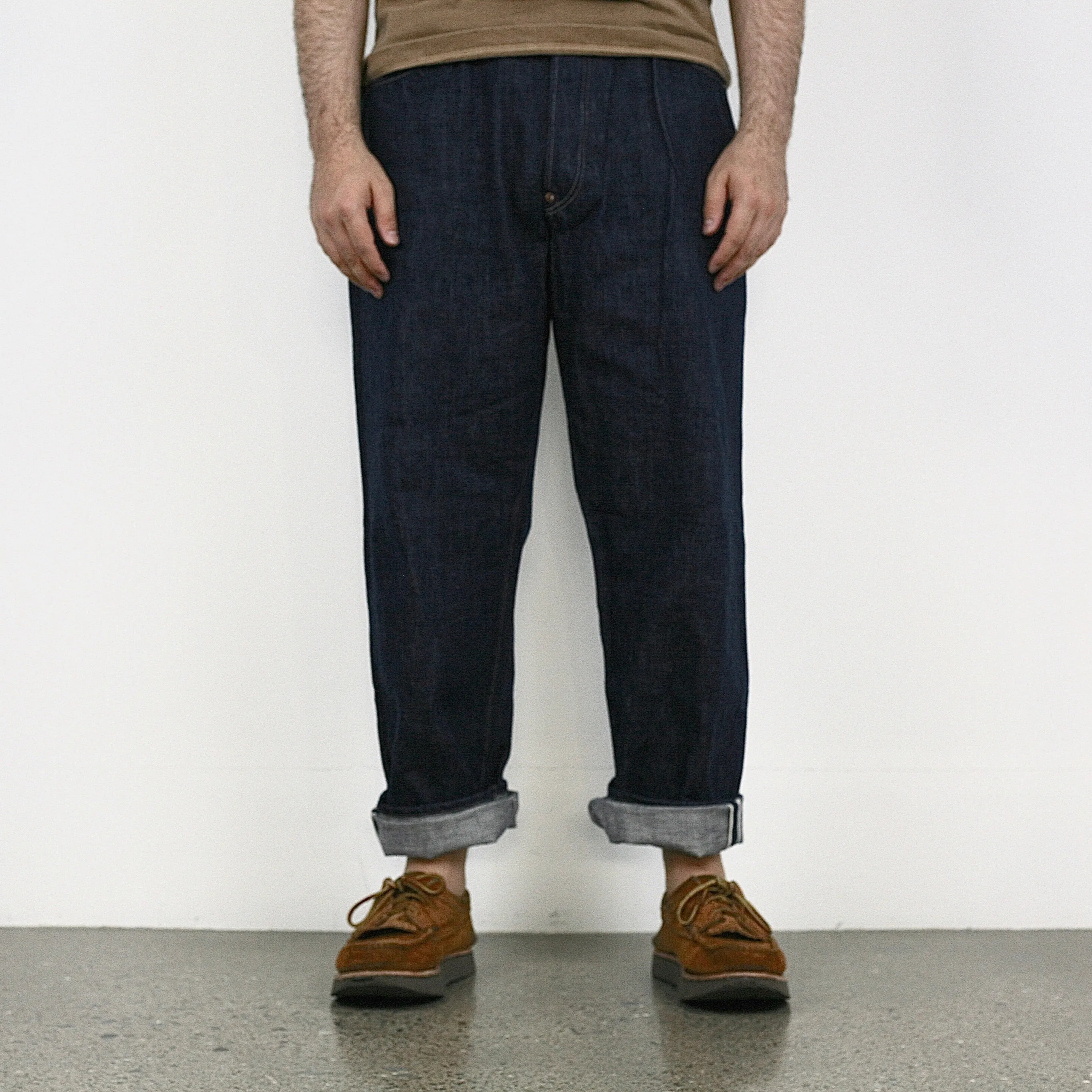 819 Denim 13.5oz Selvedge - Hi-Rise Wide Tapered - Sukumo Natural Indigo Hand-Dyed