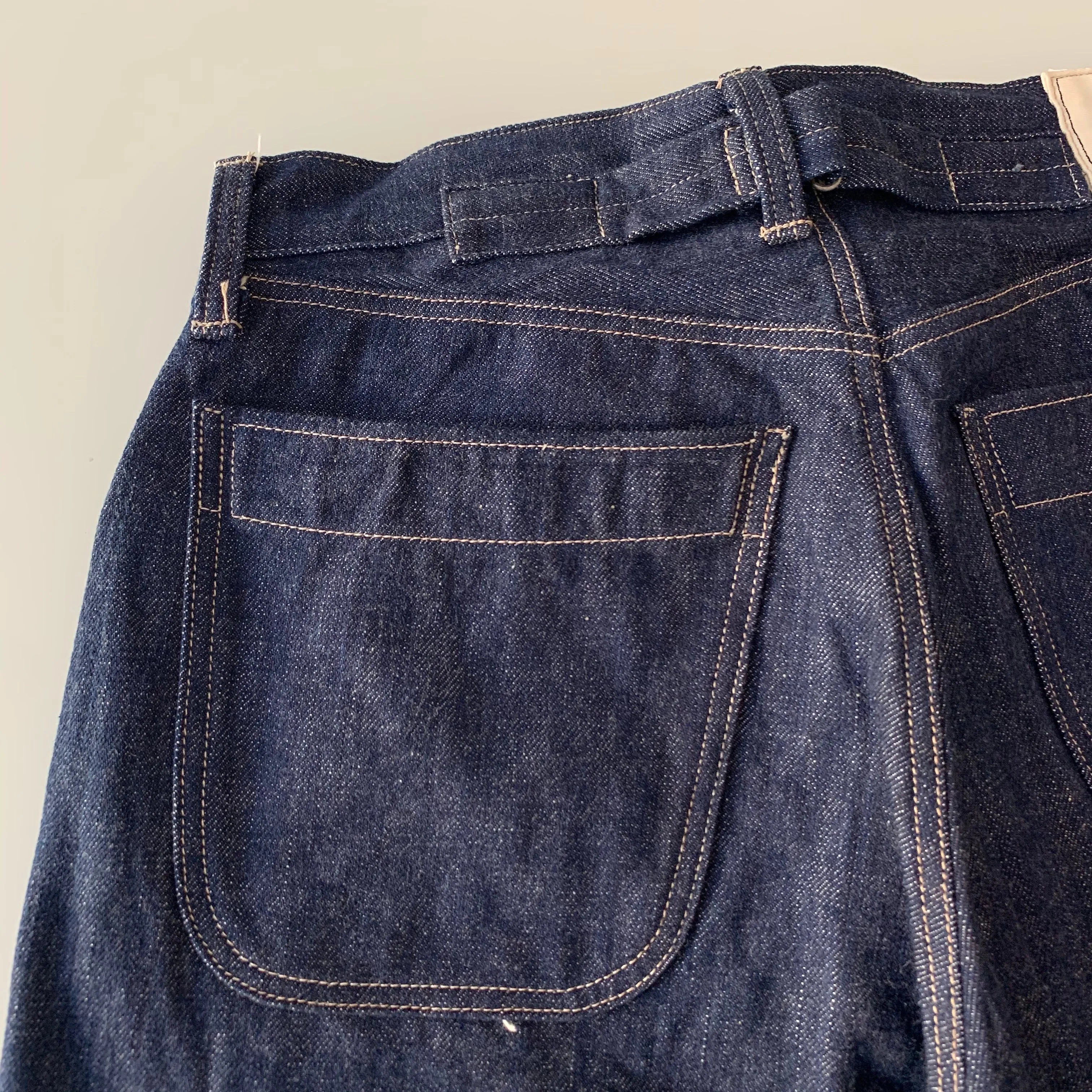 819 Denim 13.5oz Selvedge - Hi-Rise Wide Tapered - Sukumo Natural Indigo Hand-Dyed