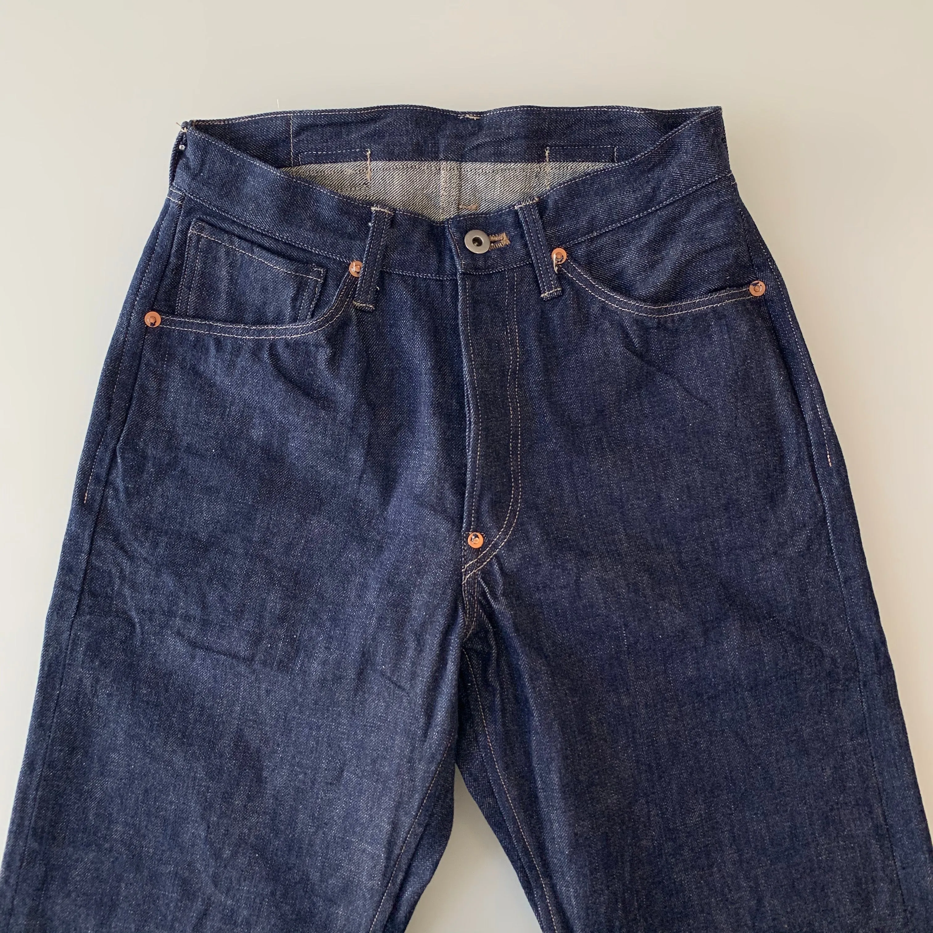 819 Denim 13.5oz Selvedge - Hi-Rise Wide Tapered - Sukumo Natural Indigo Hand-Dyed