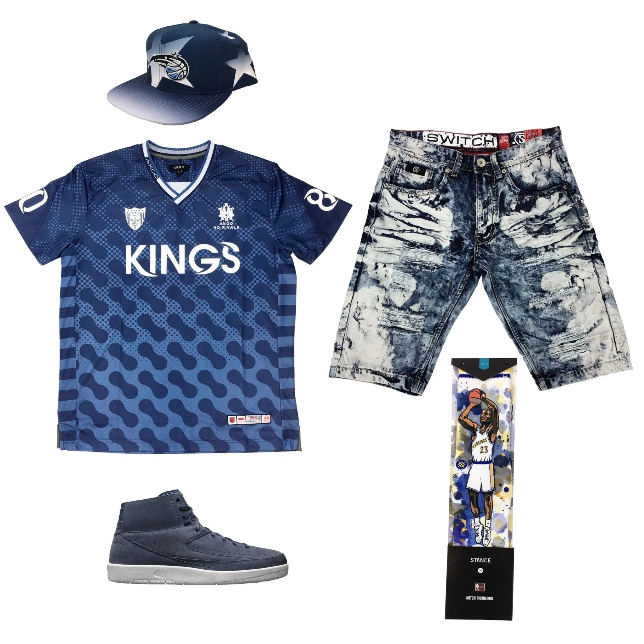 Air Jordan 2 Deconstructed Navy Outfit