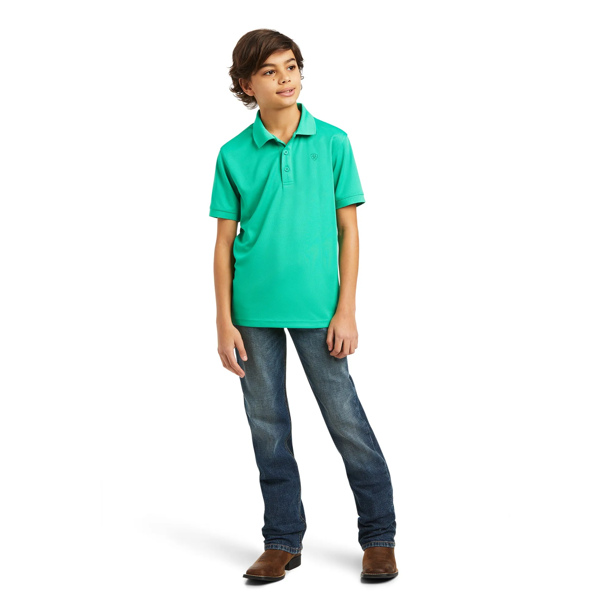 Ariat Boy's TEK Polo Mint Shirt 10039395