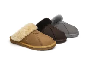 Australian Shepherd Double-Faced Sheepskin Unisex UGG Slippers Robert Water Resistant