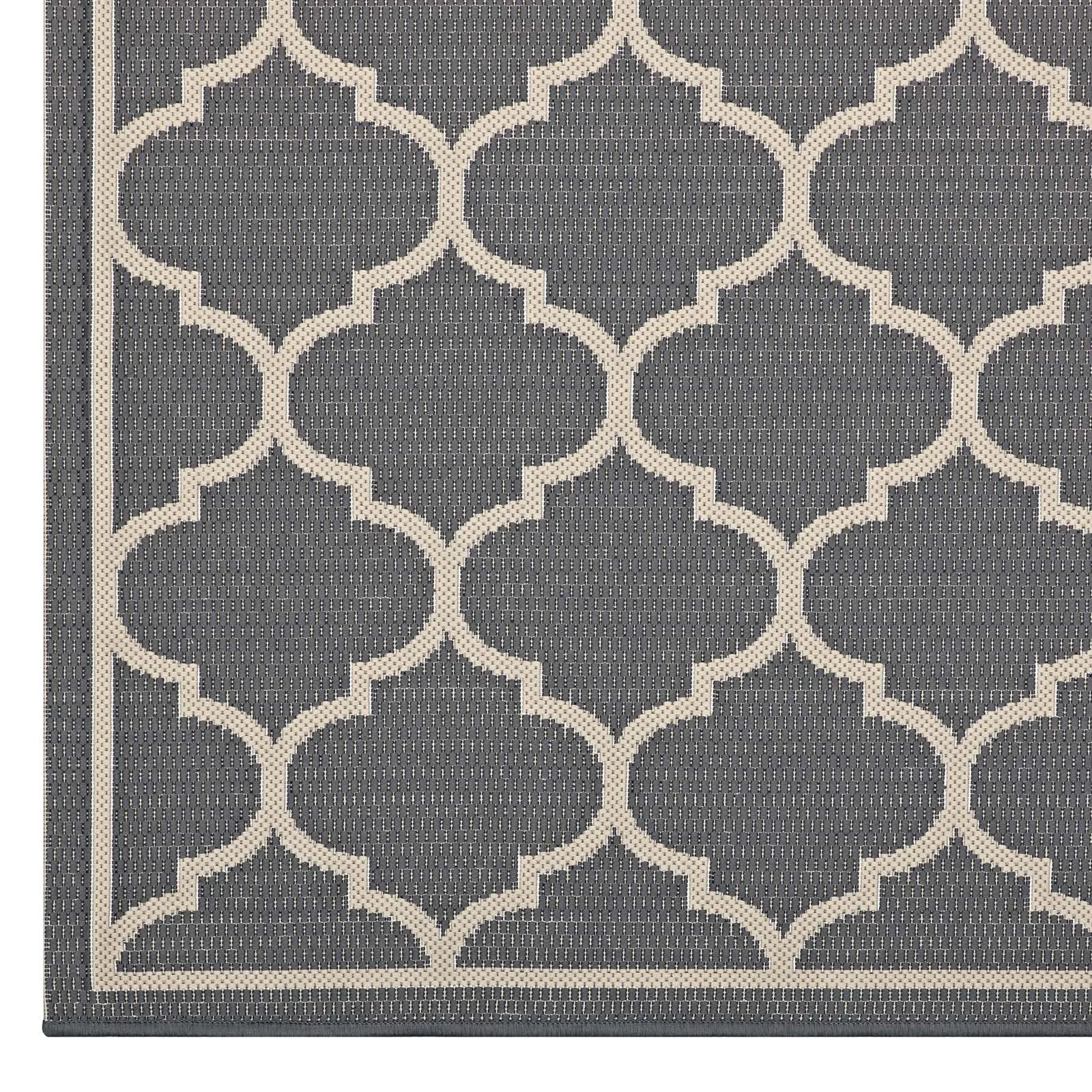 Avena Moroccan Quatrefoil Trellis Indoor and Outdoor Area Rug