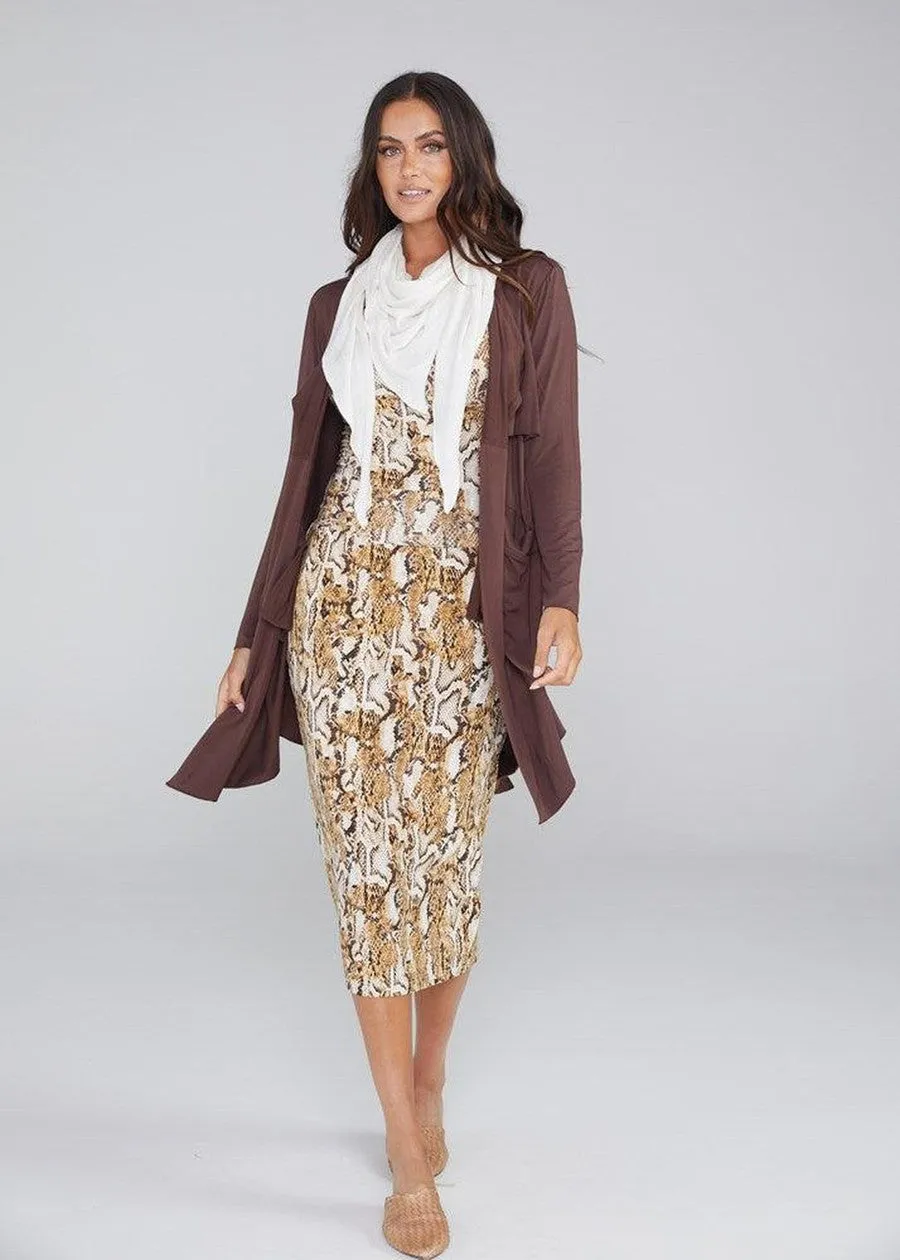 Avril Bamboo Trench Coat - Chicory Coffee