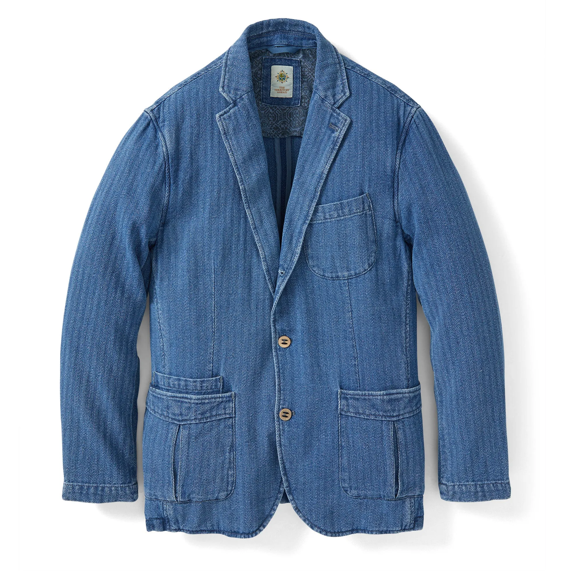 Beachcomber Linen-Cotton Denim Blazer