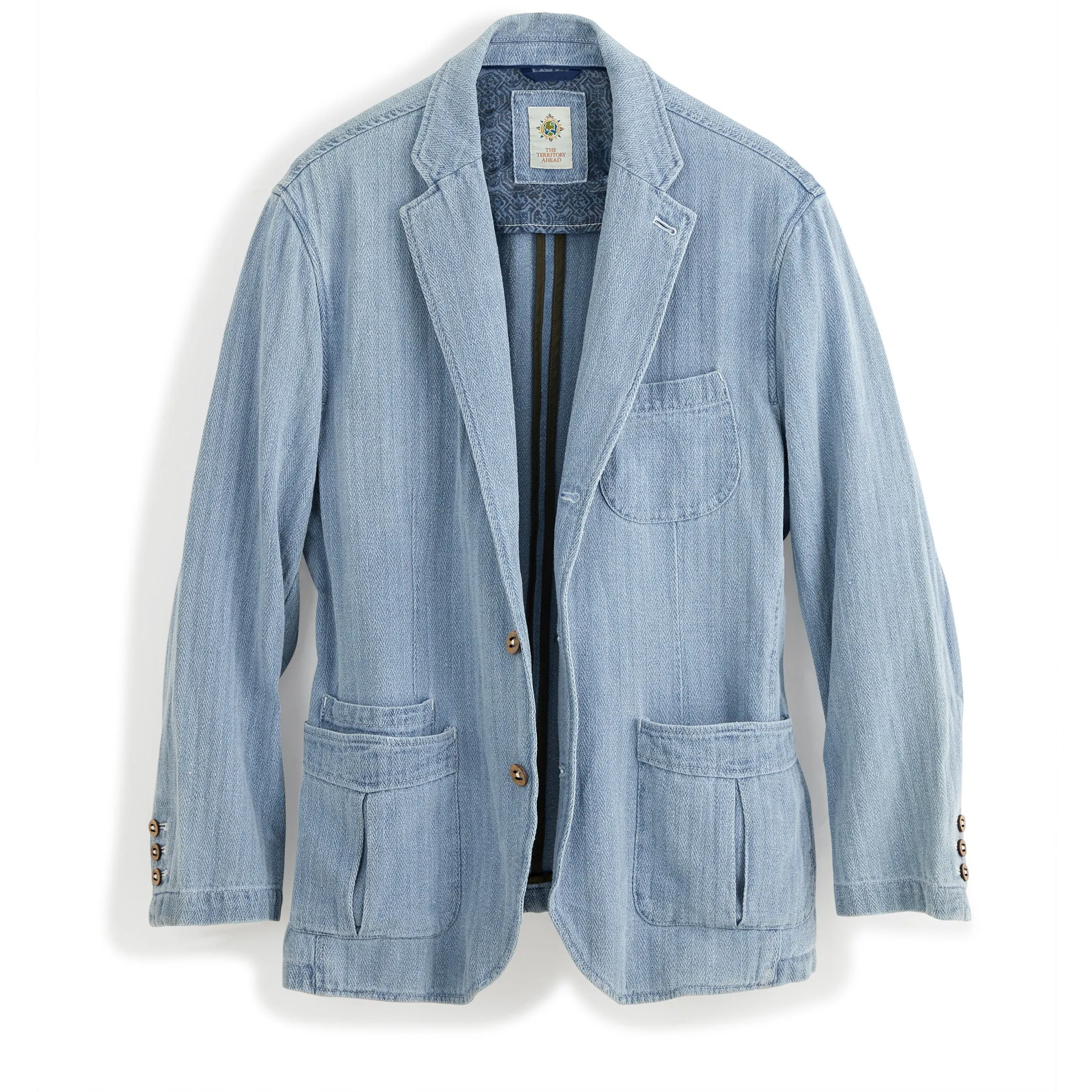 Beachcomber Linen-Cotton Denim Blazer