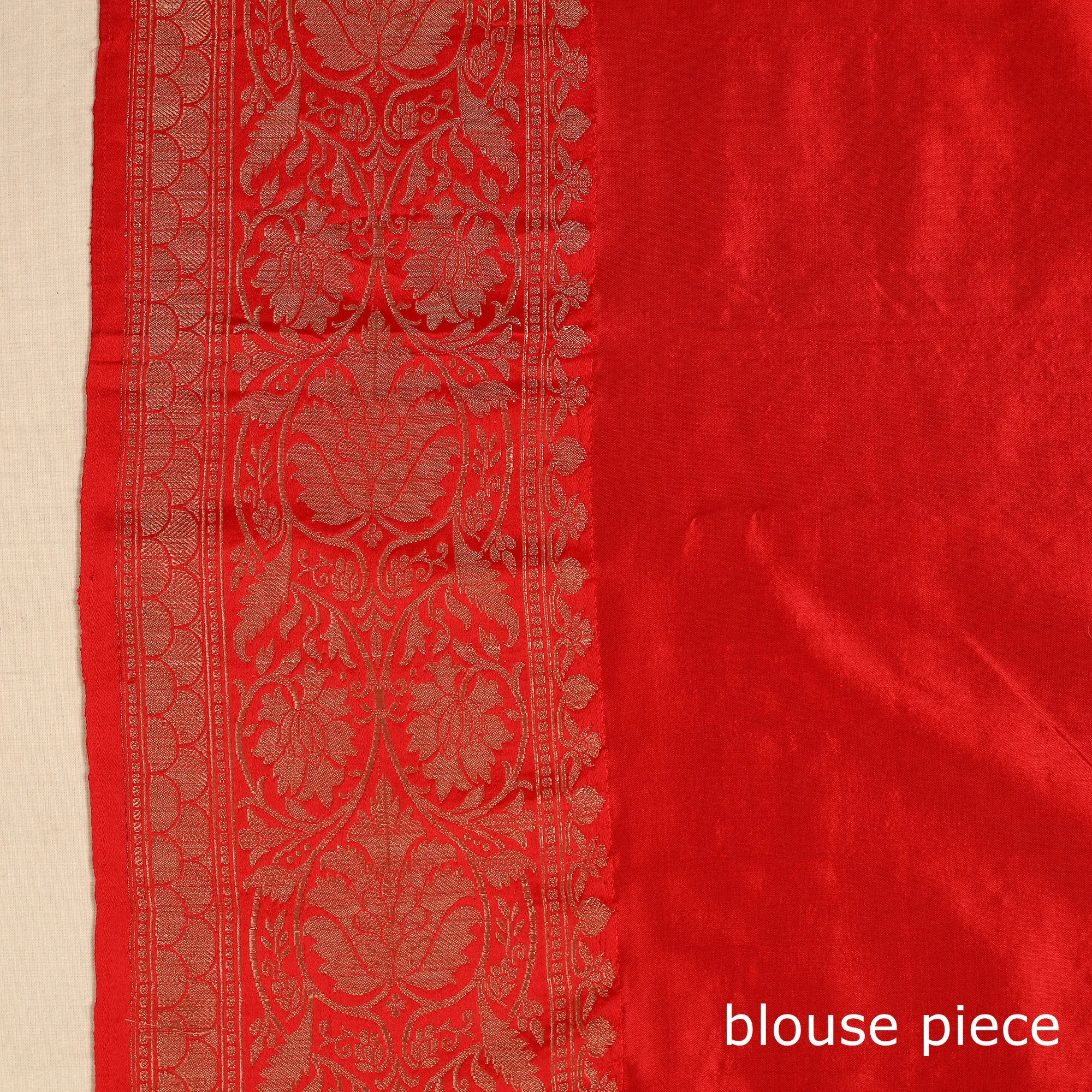 Beige - Banarasi Handloom Pure Katan Silk Kaduwa Zari Buti Saree