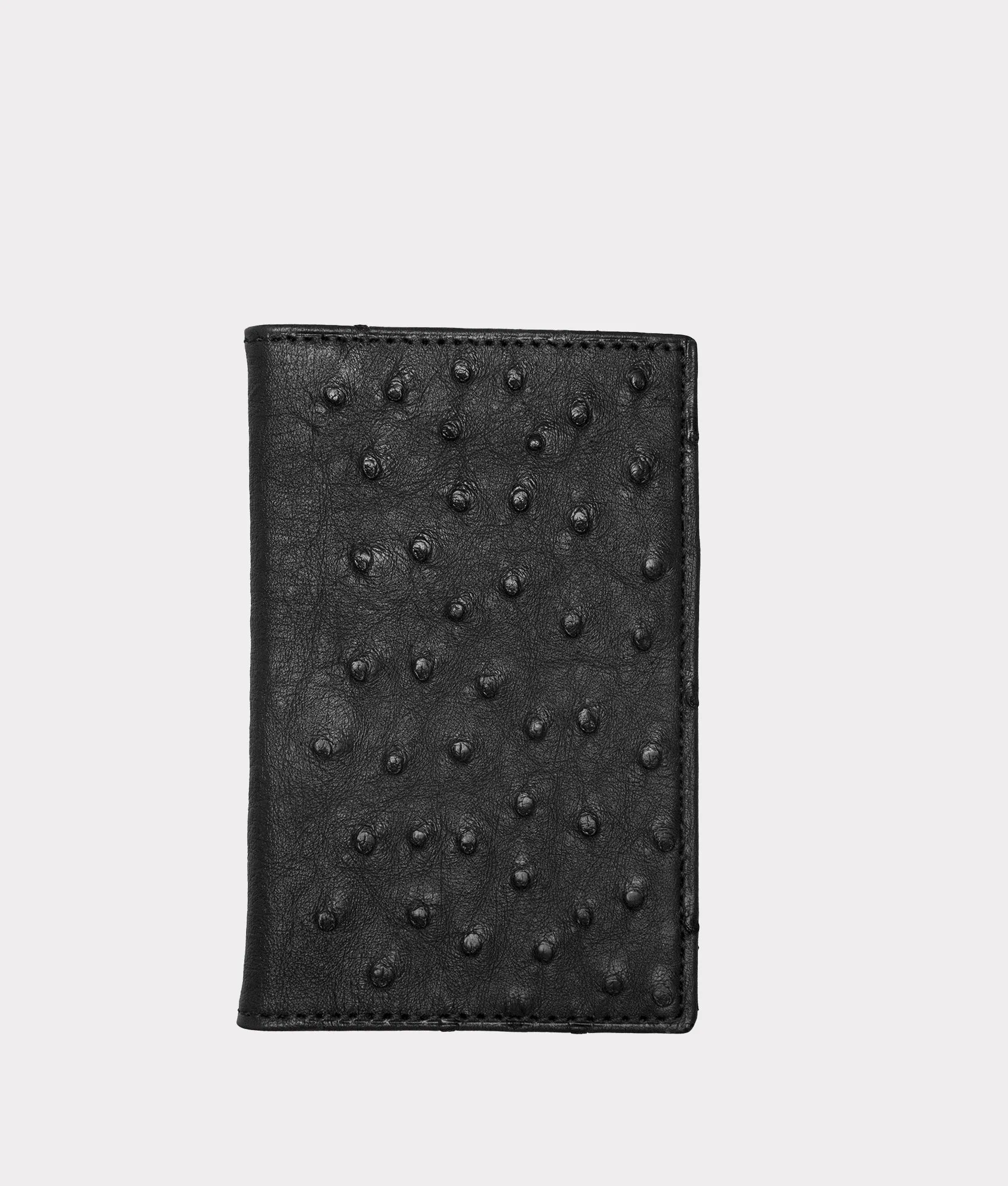 Bifold Wallet – Ostrich :: Black