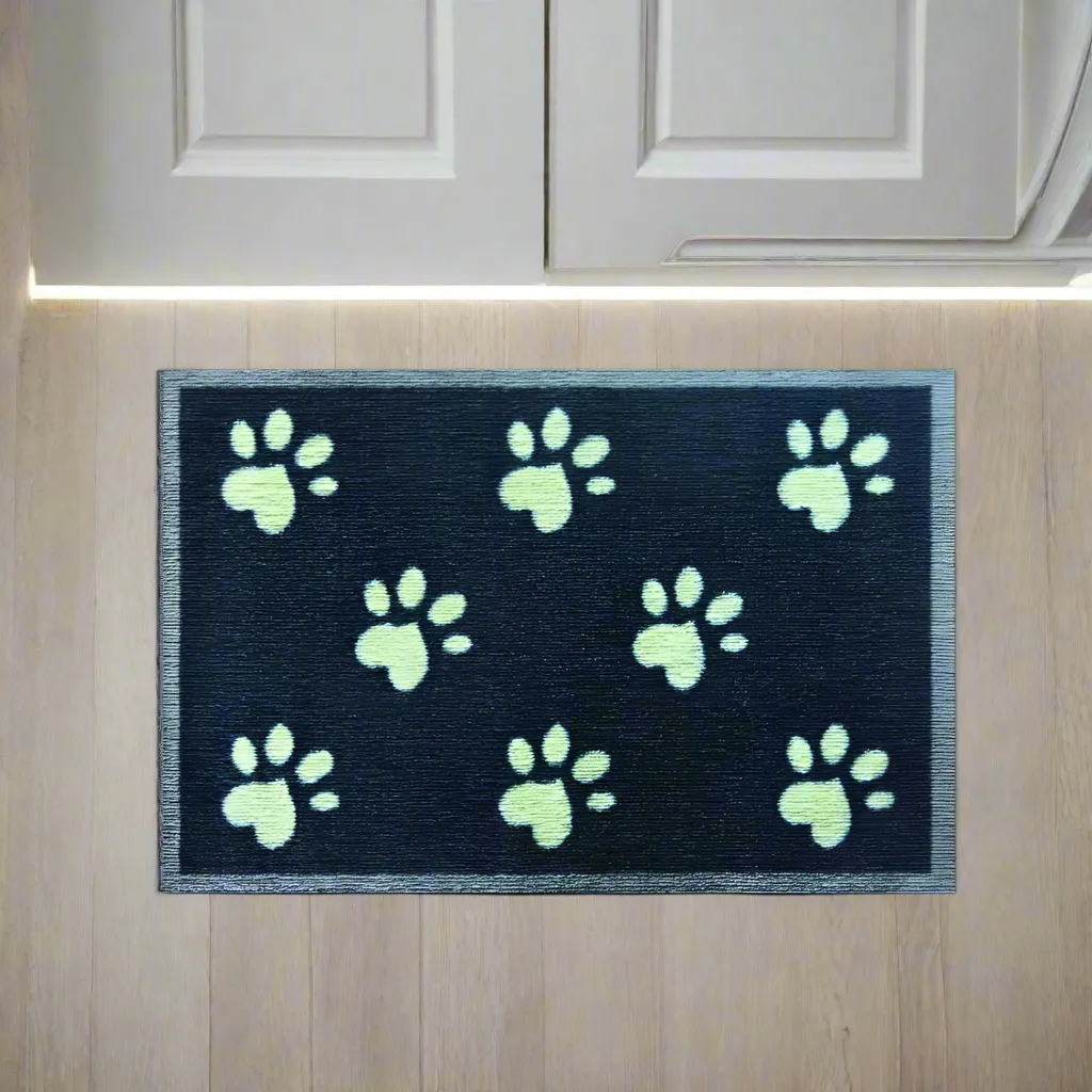 Big Paw Print Door Mat