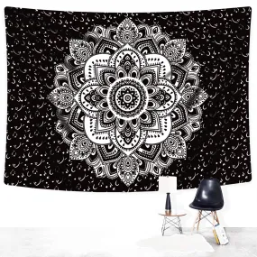 Black Bohemian Tapestry