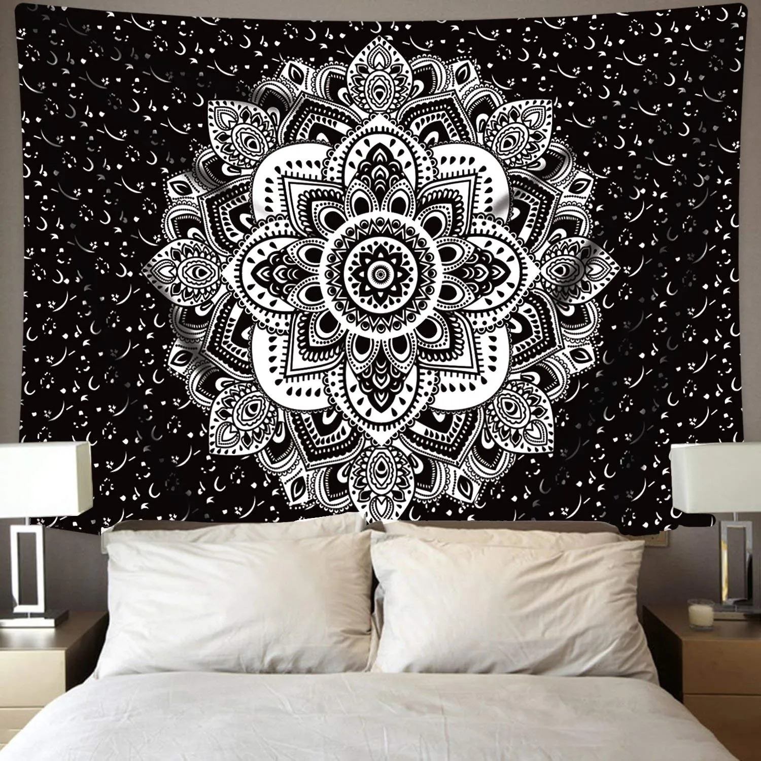 Black Bohemian Tapestry