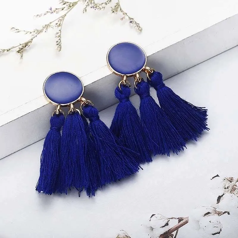 Bohemian Handmade Statement Tassel Earrings