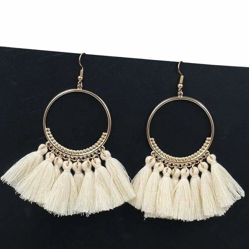 Bohemian Handmade Statement Tassel Earrings