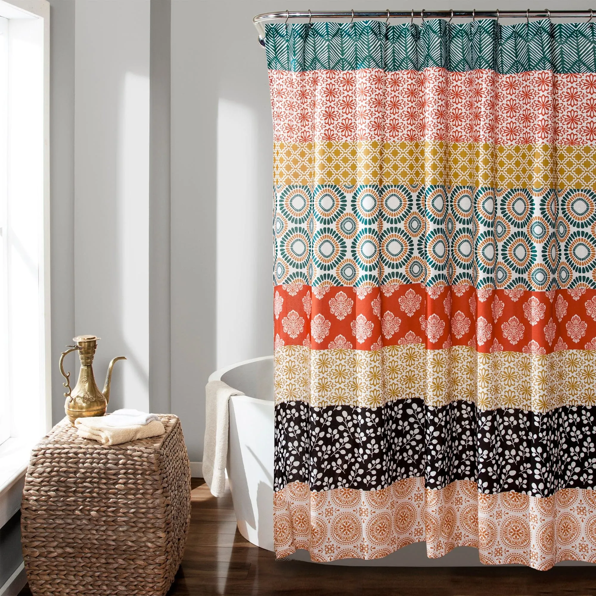 Bohemian Stripe Shower Curtain