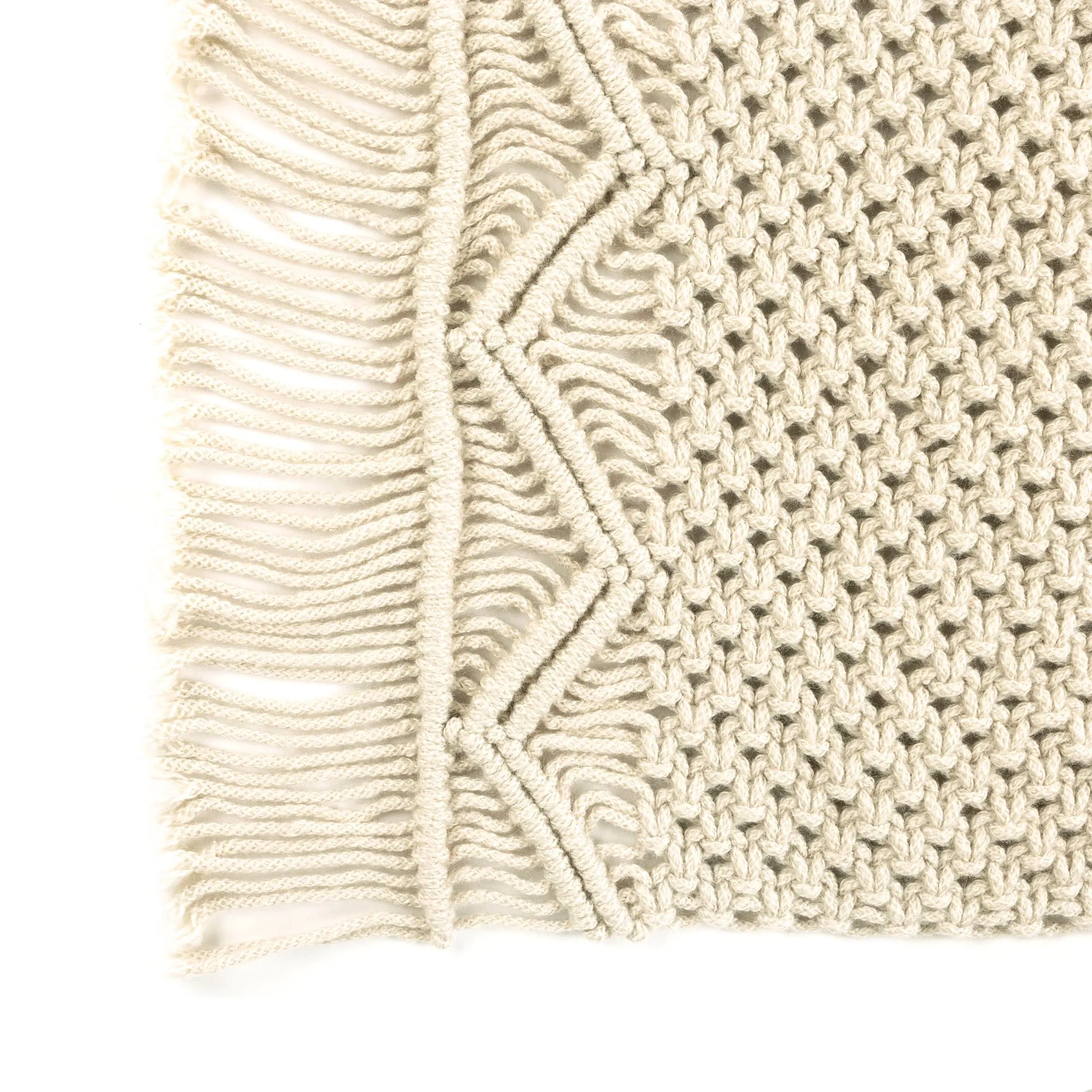 Boho Macrame Indoor/Outdoor Placemat 2-Pack Set