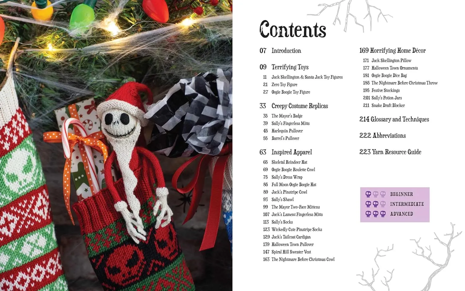 Book - The Nightmare Before Christmas - The Official Knitting Guide to Halloween Town and Christmas Town