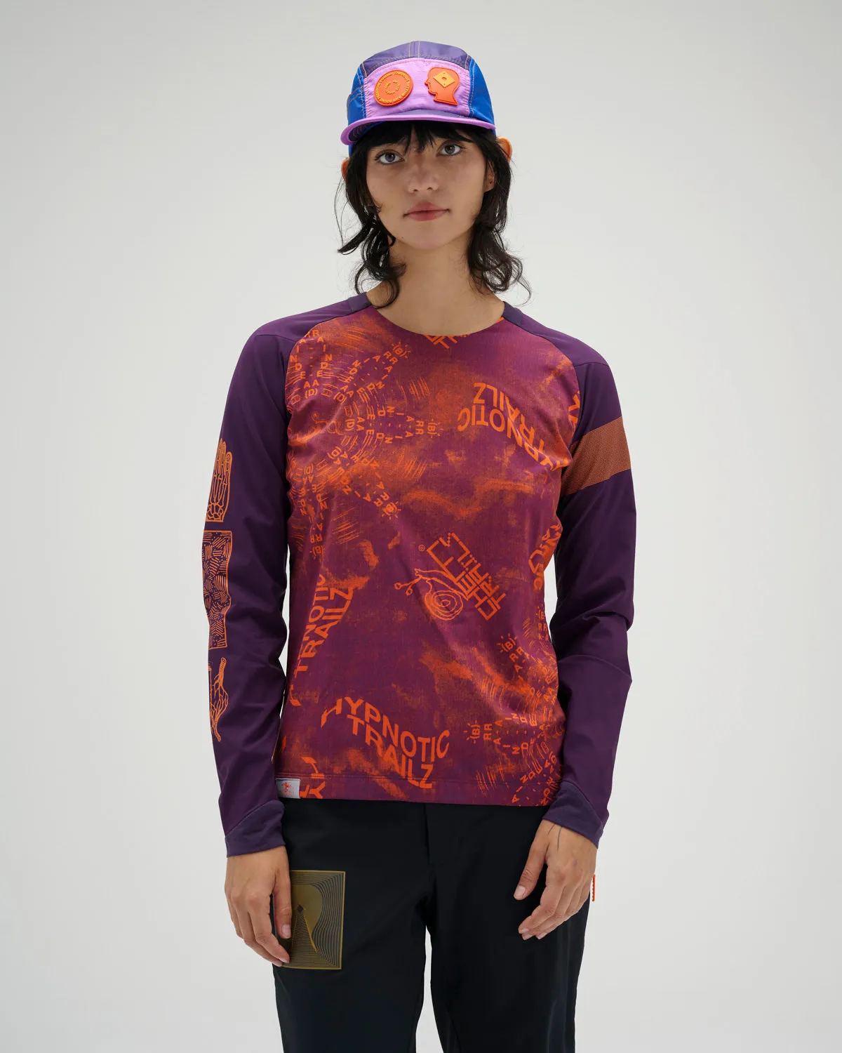 Brain Dead x Rapha Women's Trail Windblock Jersey - Dark Purple