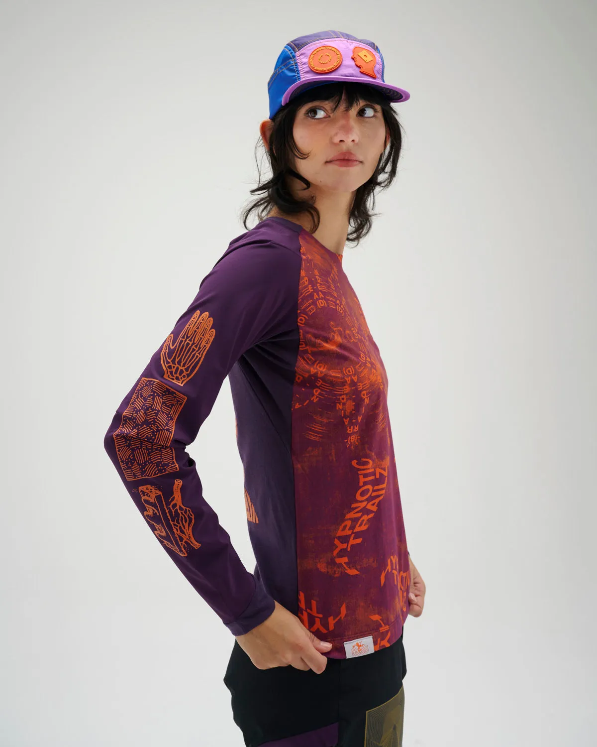 Brain Dead x Rapha Women's Trail Windblock Jersey - Dark Purple