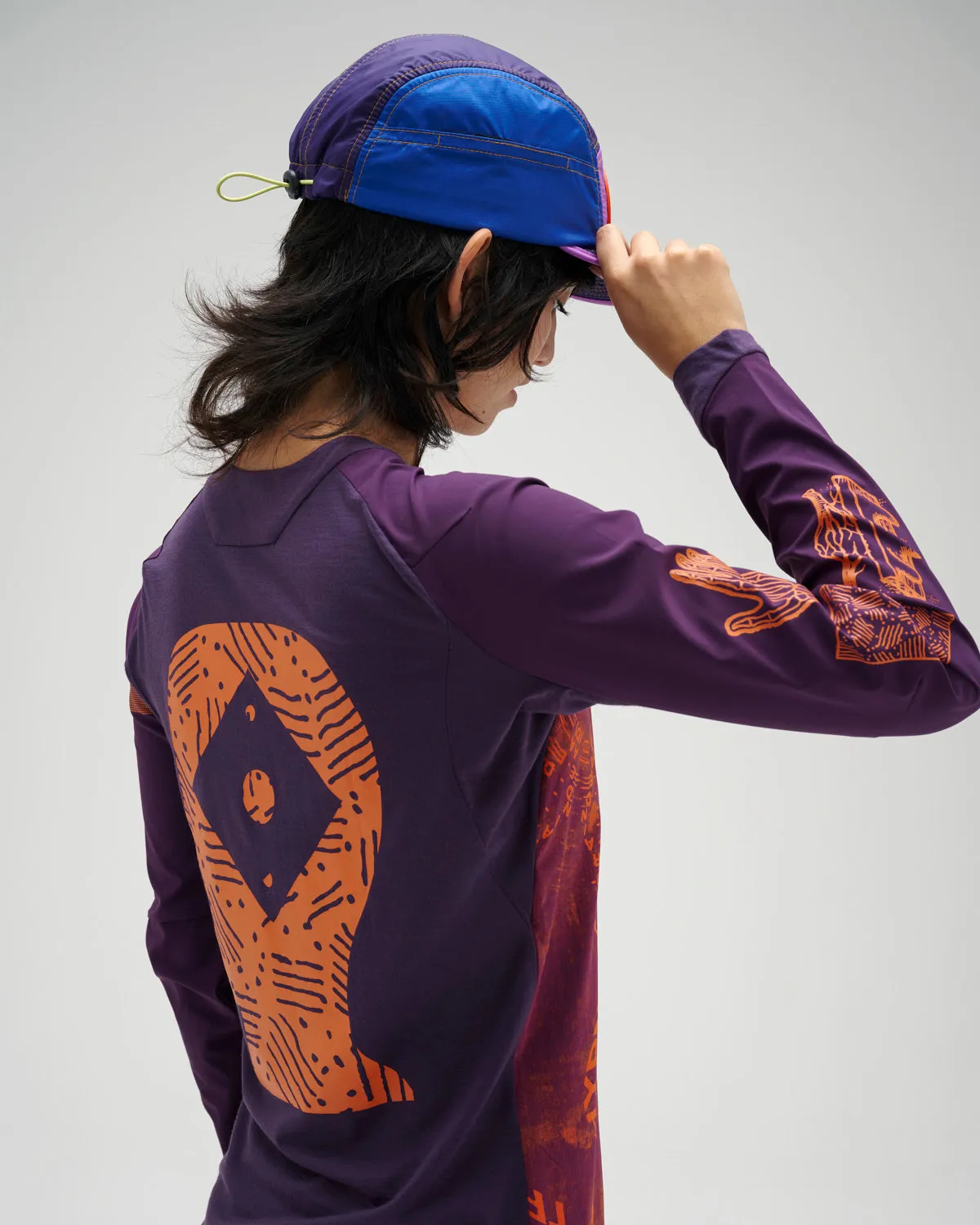 Brain Dead x Rapha Women's Trail Windblock Jersey - Dark Purple