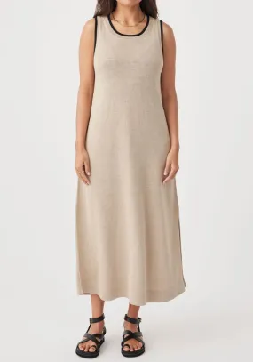 Brie Long Dress - Taupe