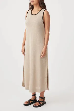 Brie Long Dress - Taupe