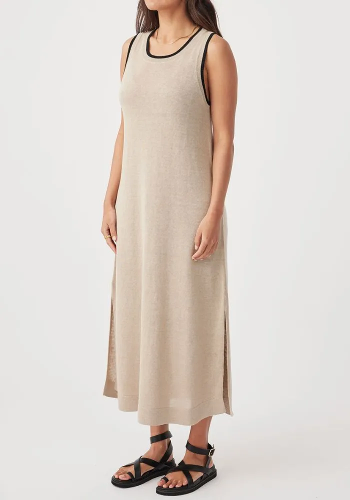 Brie Long Dress - Taupe