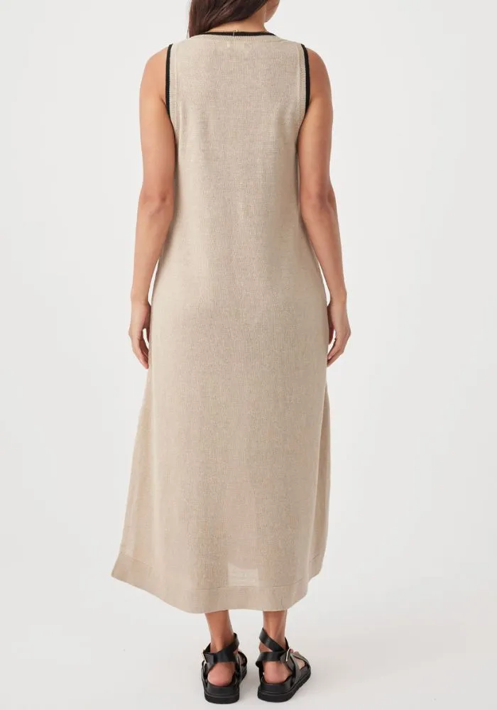 Brie Long Dress - Taupe