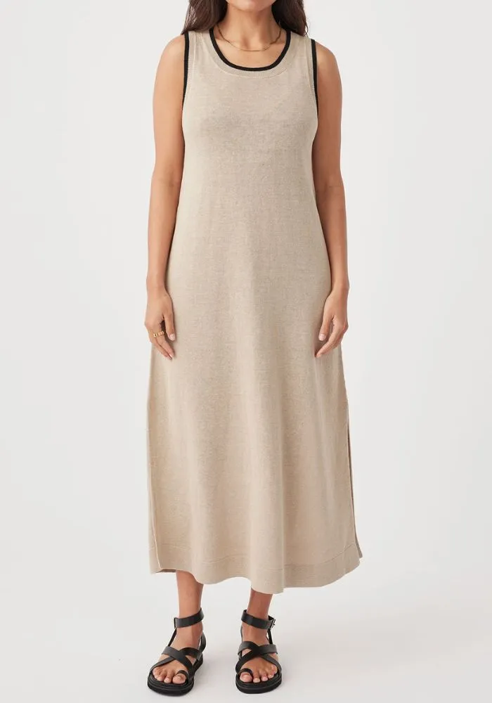 Brie Long Dress - Taupe