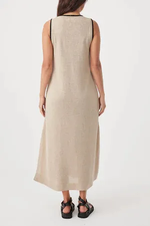 Brie Long Dress - Taupe