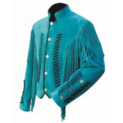 Celebrita X Western Style Fringed Leather Jacket