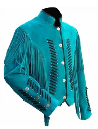 Celebrita X Western Style Fringed Leather Jacket