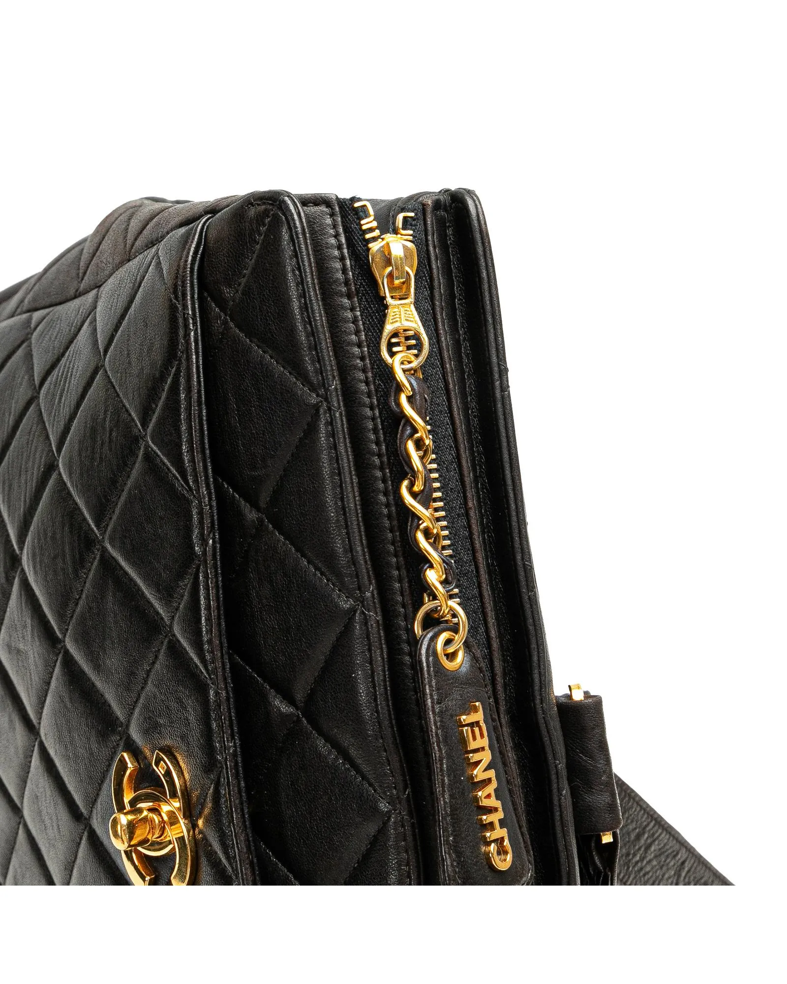 Chanel Classic Quilted Leather Backpack Black