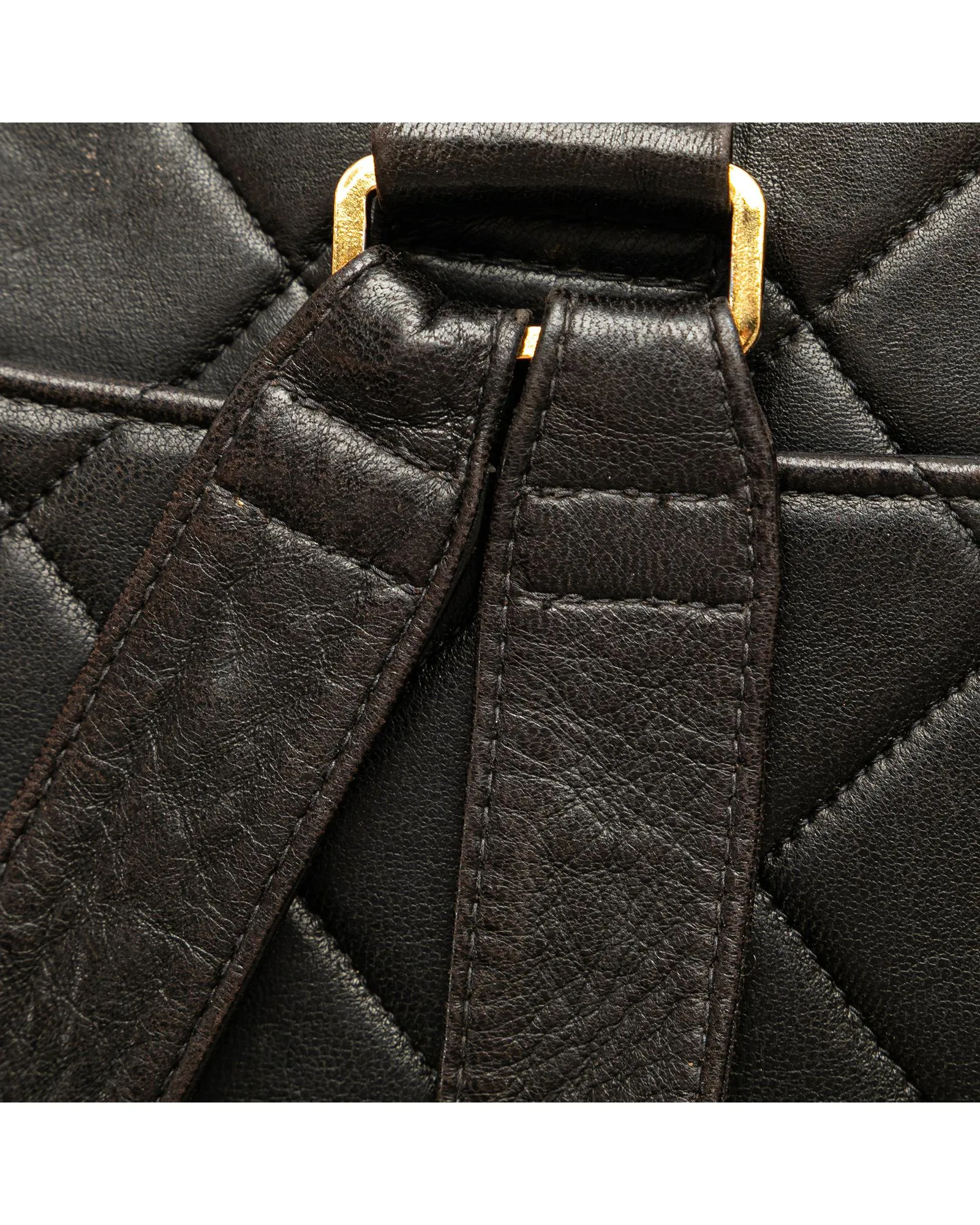 Chanel Classic Quilted Leather Backpack Black