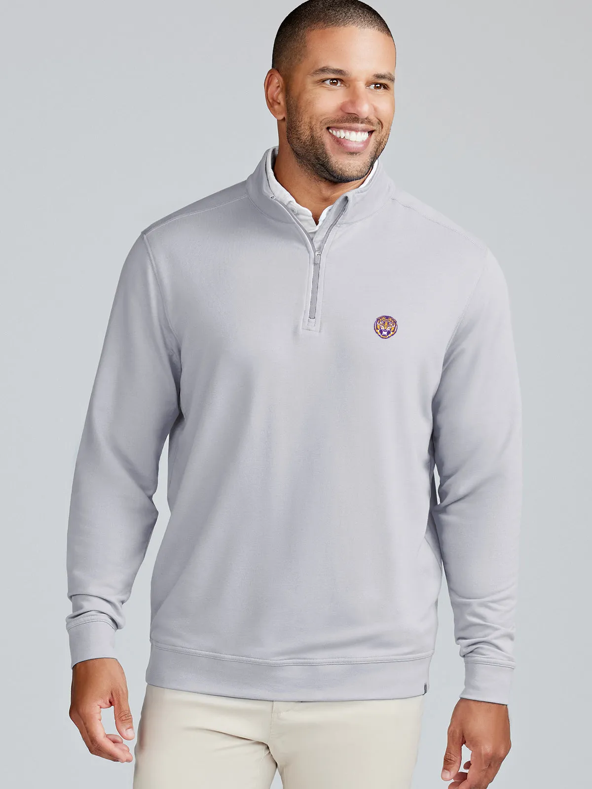 Cloud French Terry Quarter Zip - LSU