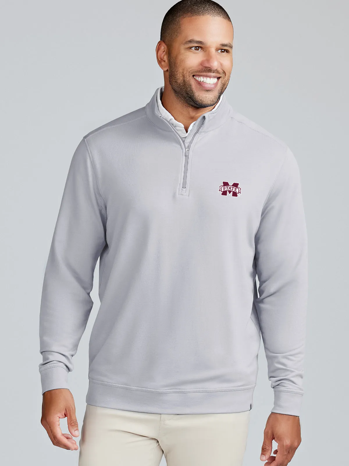 Cloud French Terry Quarter Zip - Mississippi State