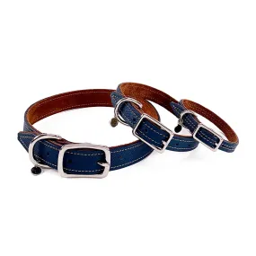 Colima Classic Combo Leather Dog Collar