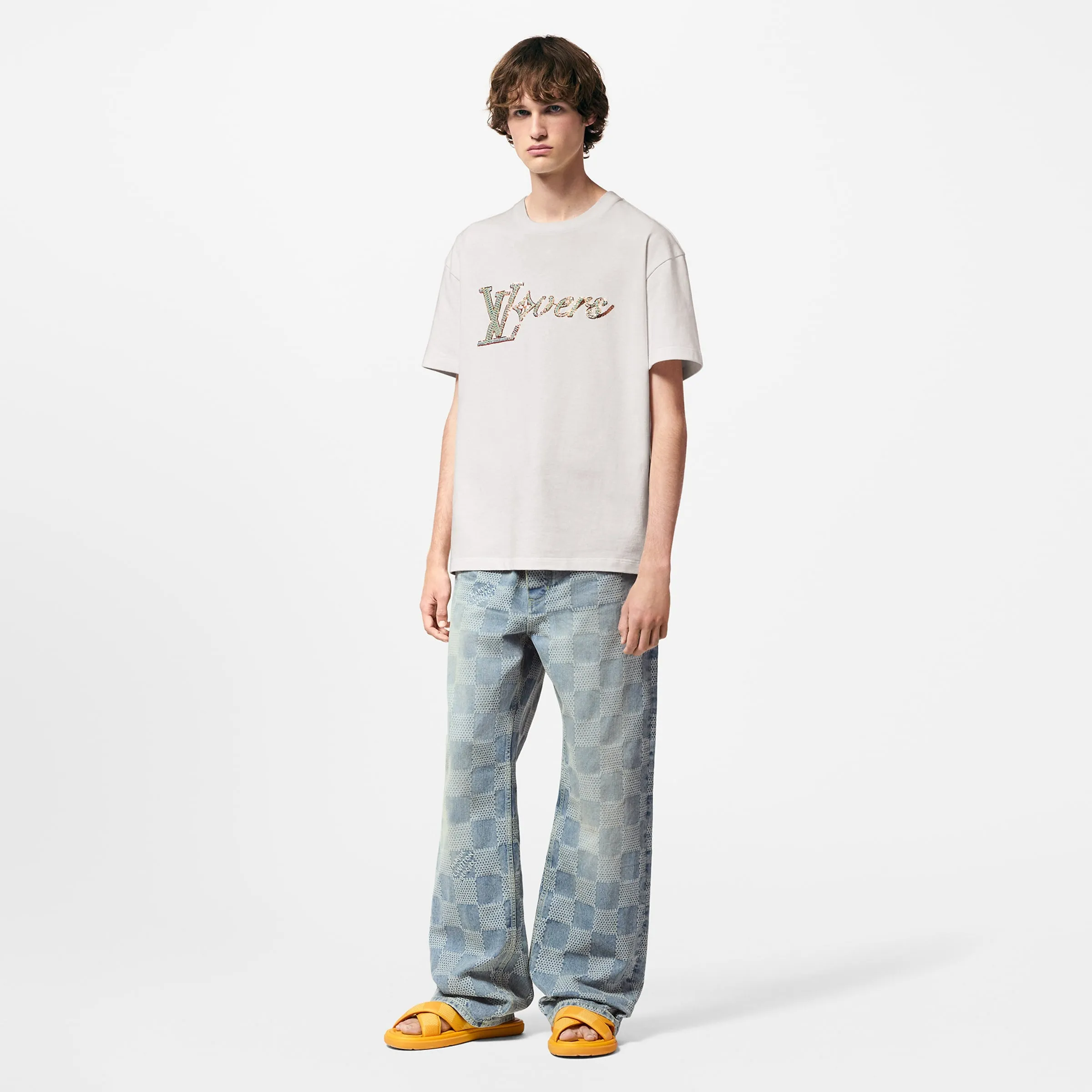 Damier Denim Skate Trousers