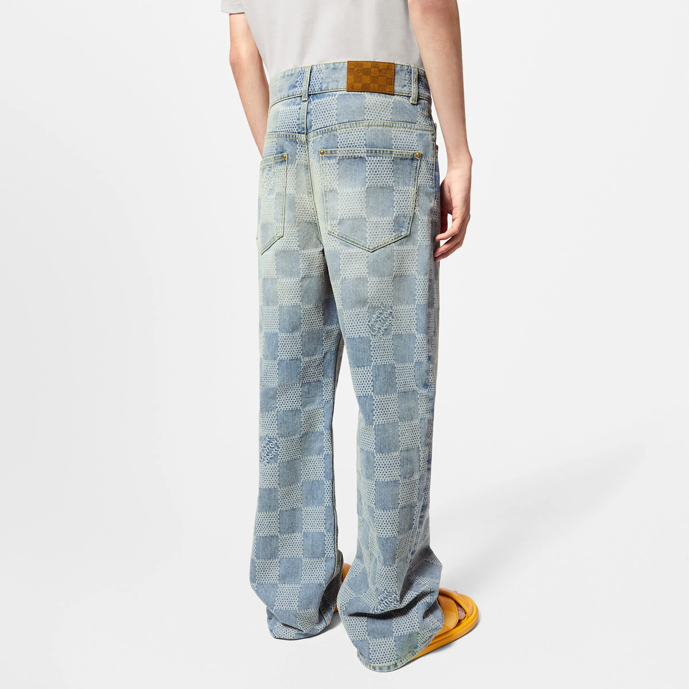 Damier Denim Skate Trousers