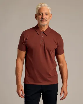 Dark Chocolate Short Sleeve Polo