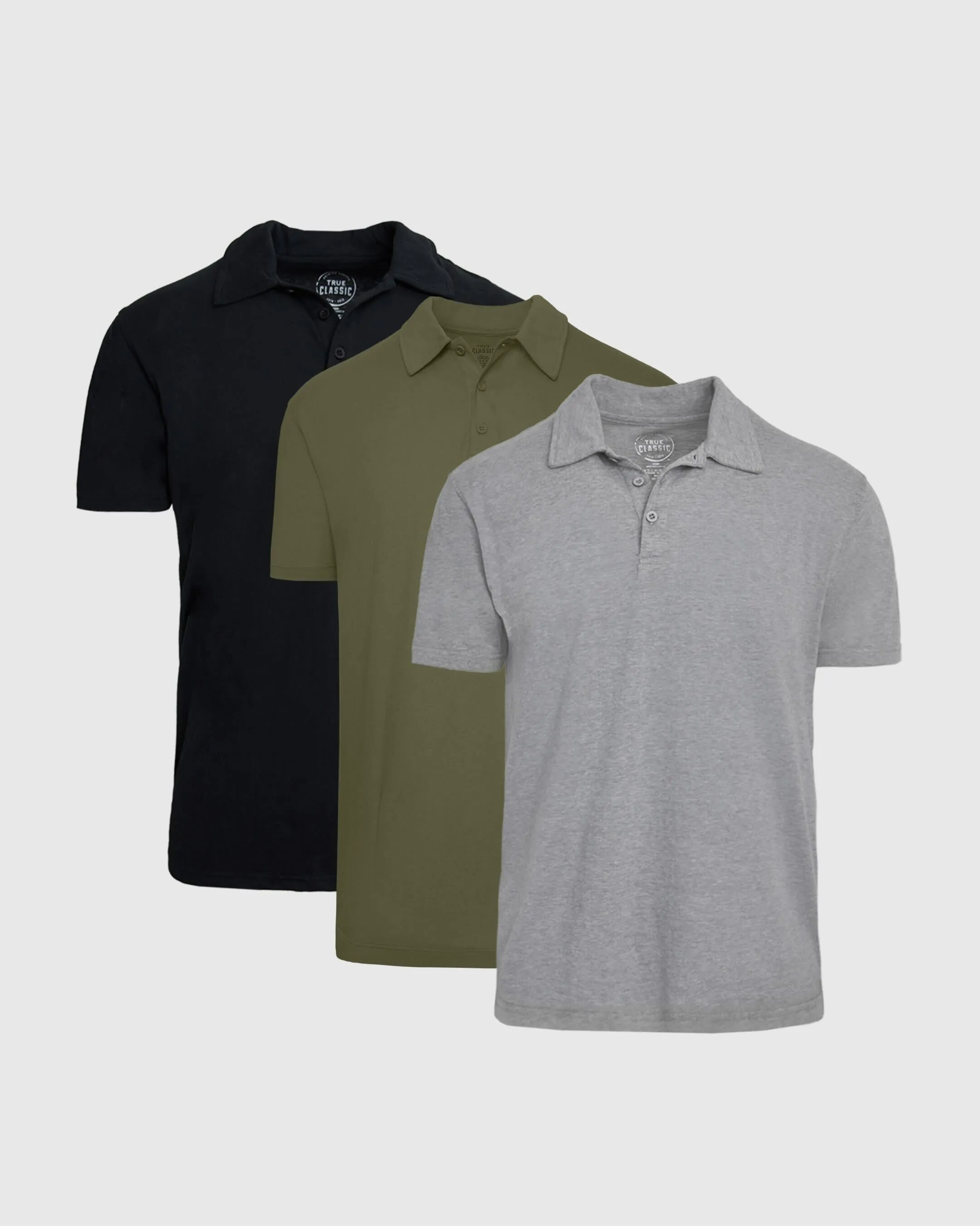 Dark Tones Short Sleeve Polo 3-Pack