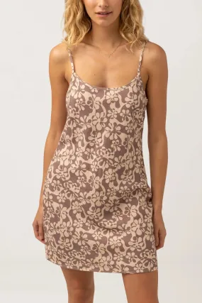 Drifter Floral Mini Dress / Chocolate