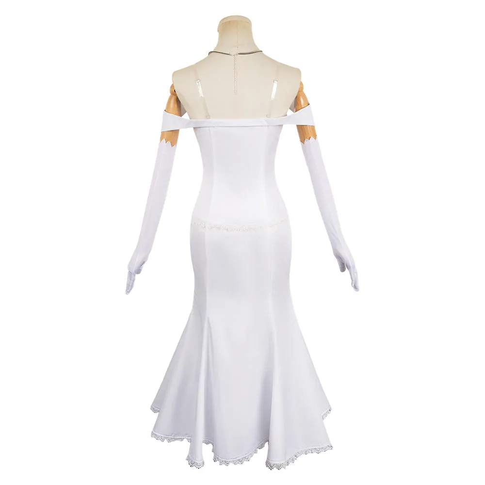 Emilia Women White Dress Party Carnival Halloween Cosplay Costume