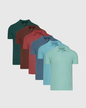 Fall Colors Short Sleeve Polo 6-Pack