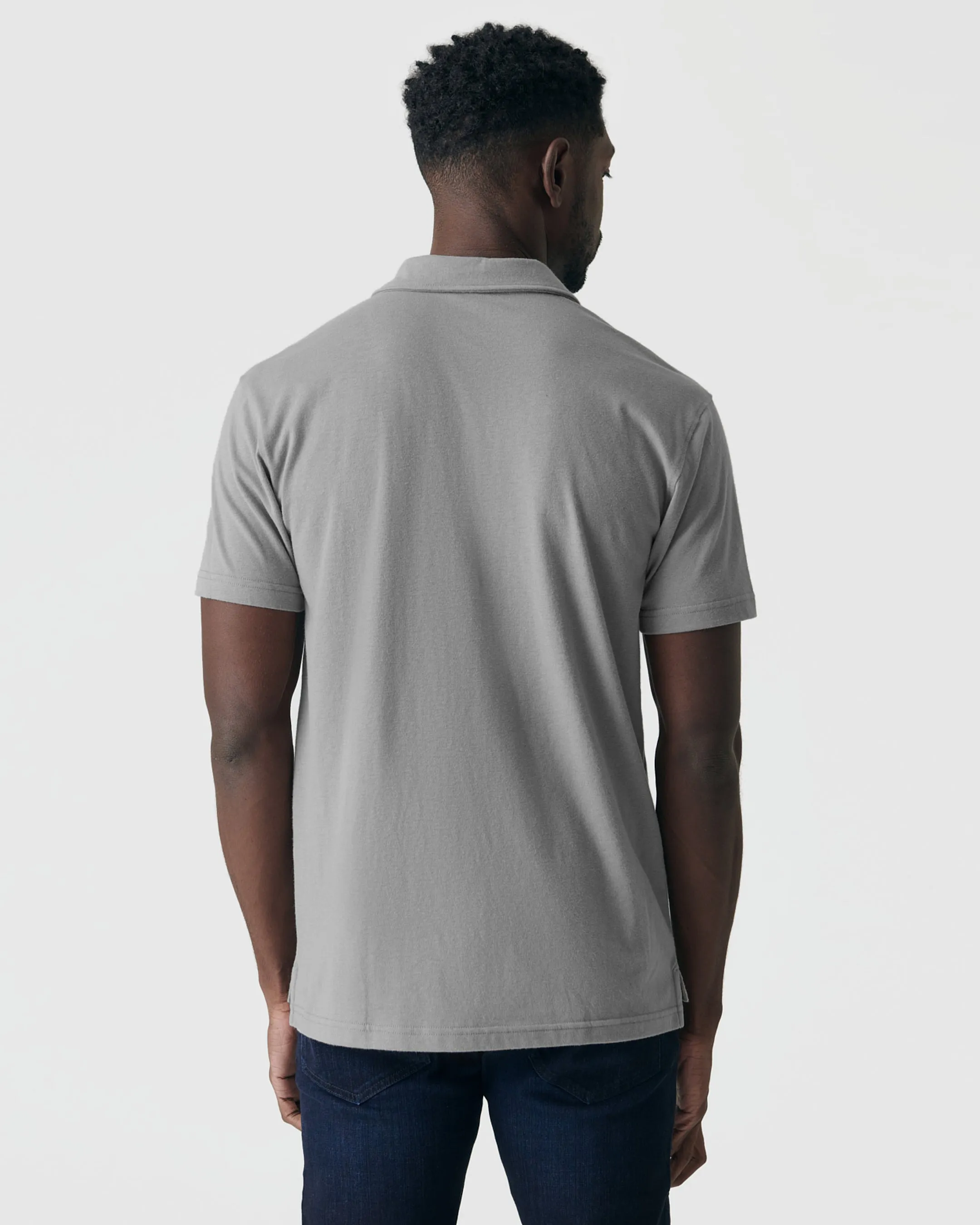 Glacier Gray Short Sleeve Polo