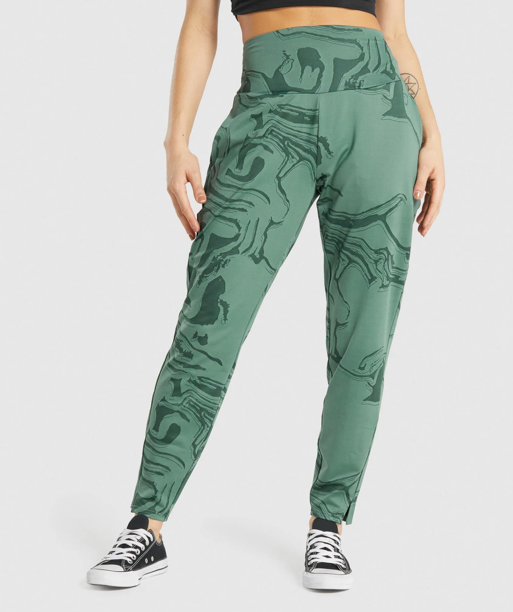 GS Power Bottoms - Green Print