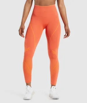 Gymshark Apex Seamless High Rise Leggings - Papaya Orange/Apricot Orange