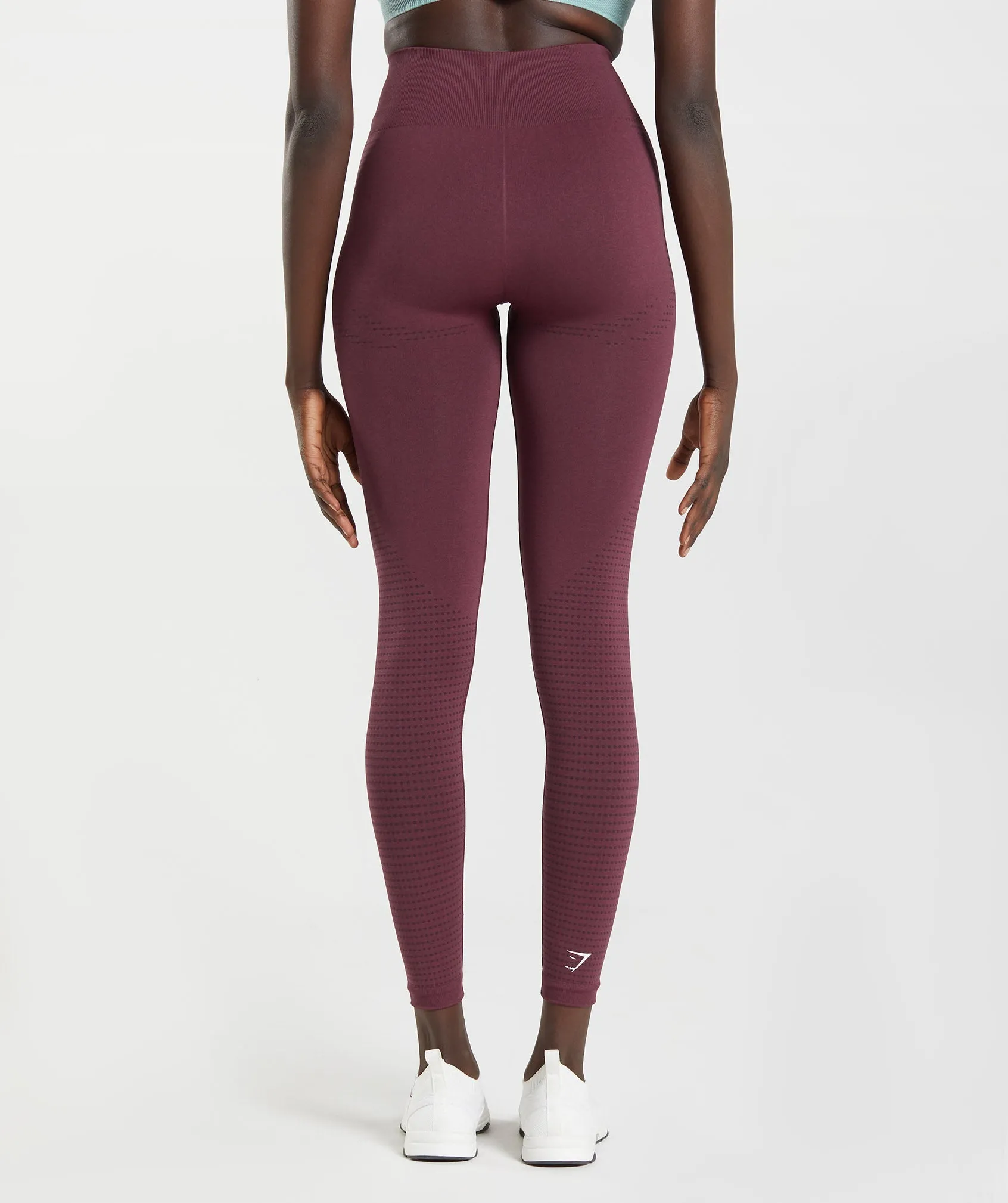 Gymshark Vital Seamless 2.0 Leggings - Baked Maroon Marl