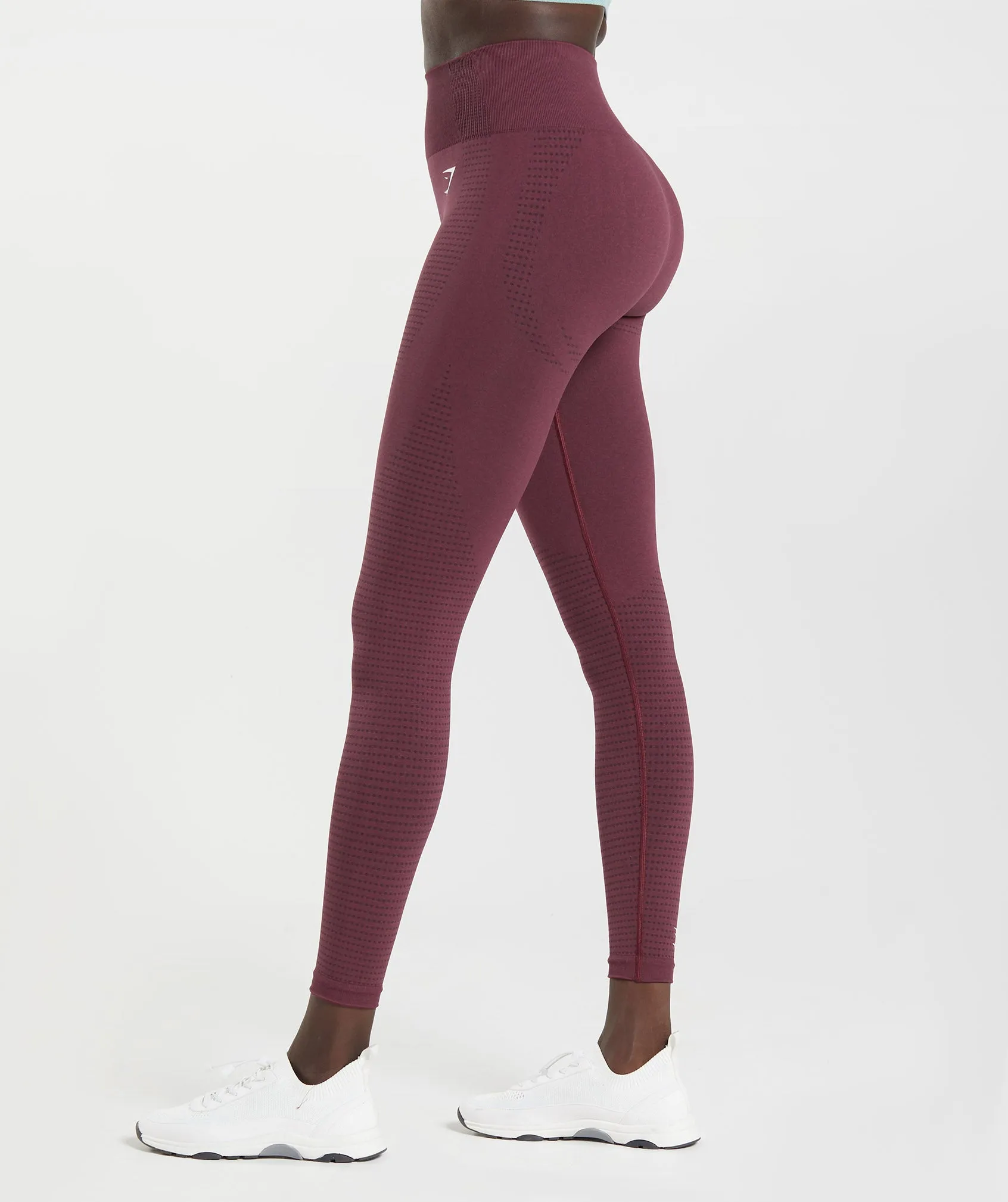 Gymshark Vital Seamless 2.0 Leggings - Baked Maroon Marl