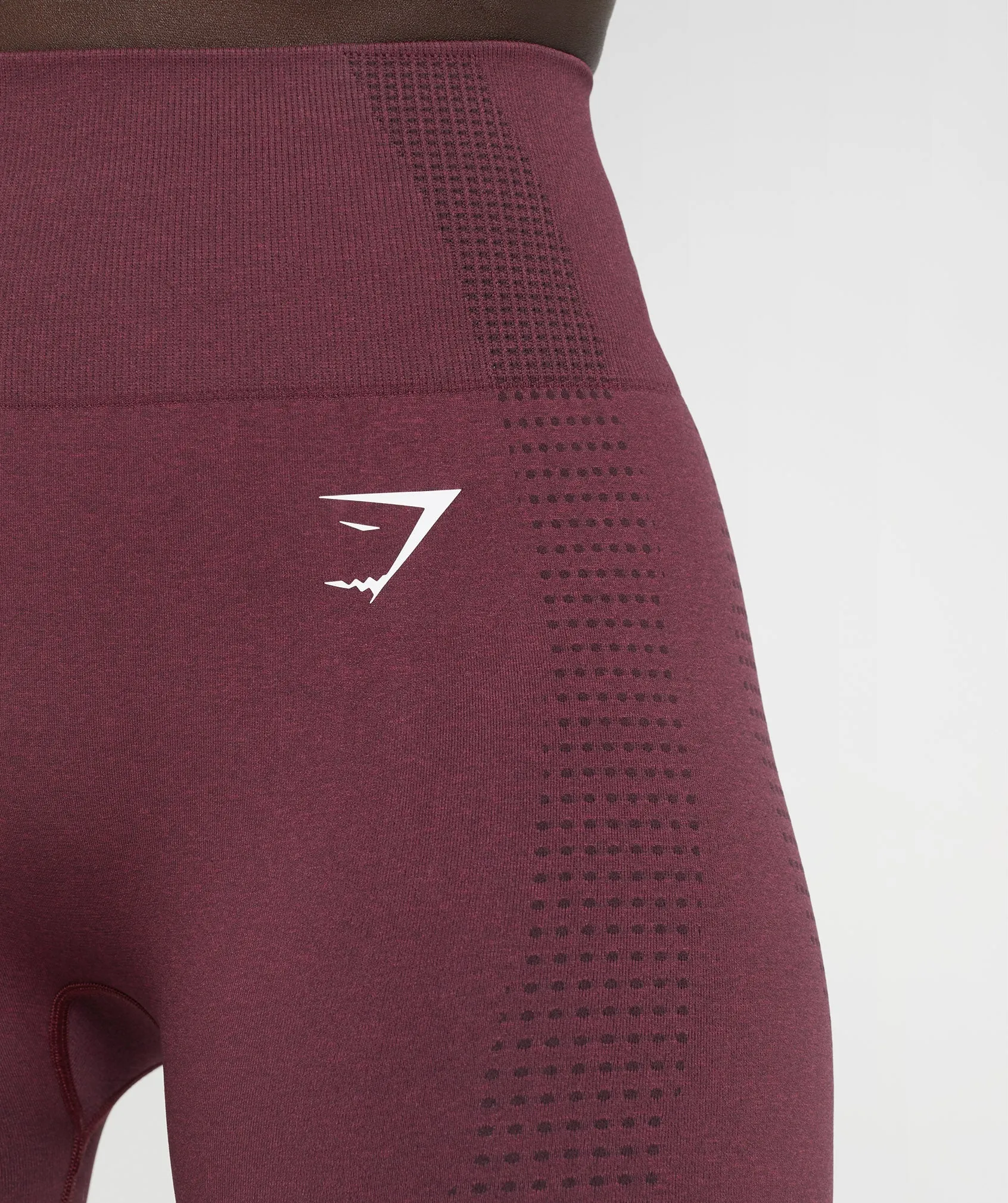 Gymshark Vital Seamless 2.0 Leggings - Baked Maroon Marl