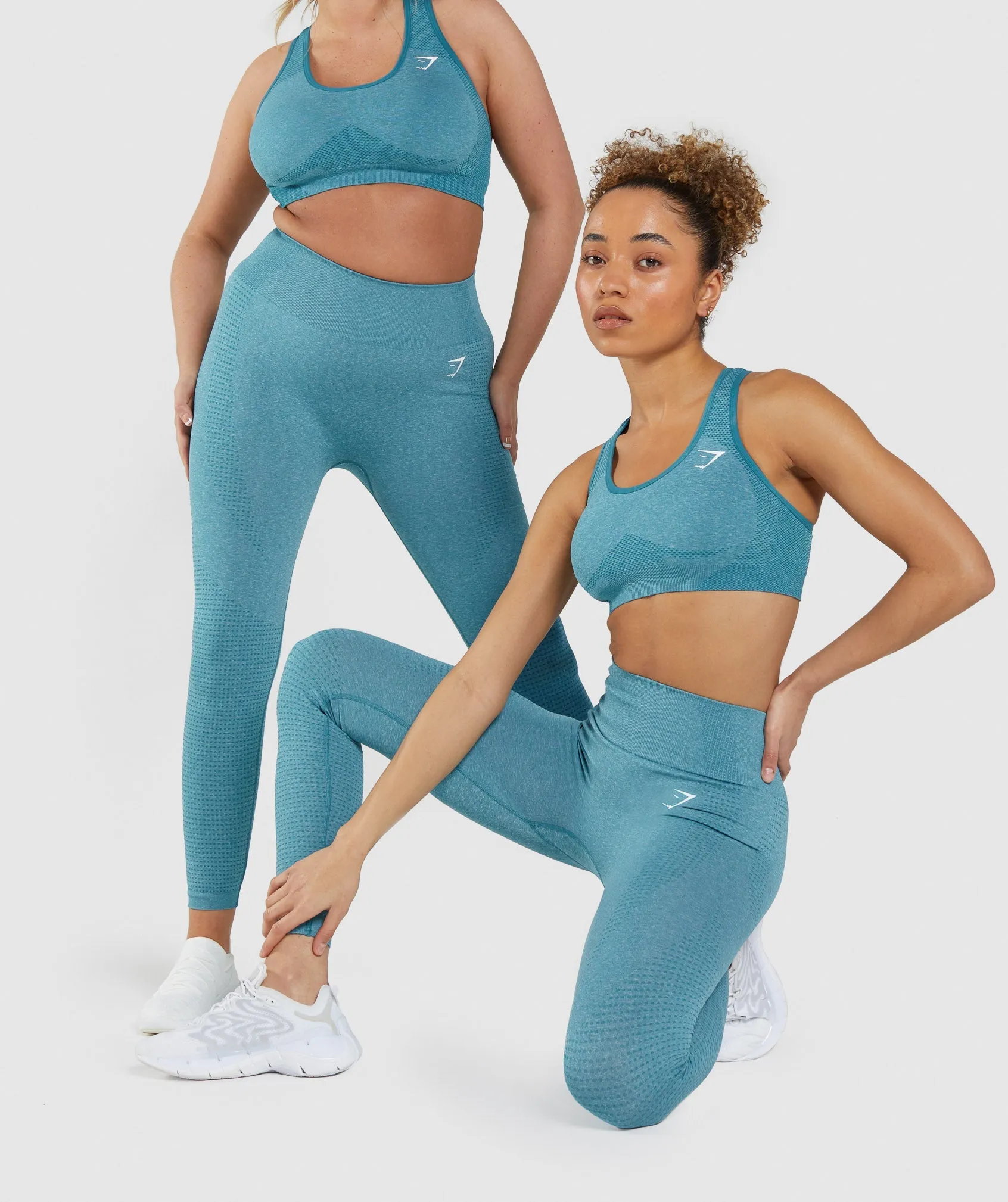 Gymshark Vital Seamless 2.0 Leggings - Tahoe Teal Marl